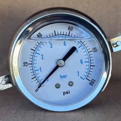 Pressure Gauge, 0-100 PSI