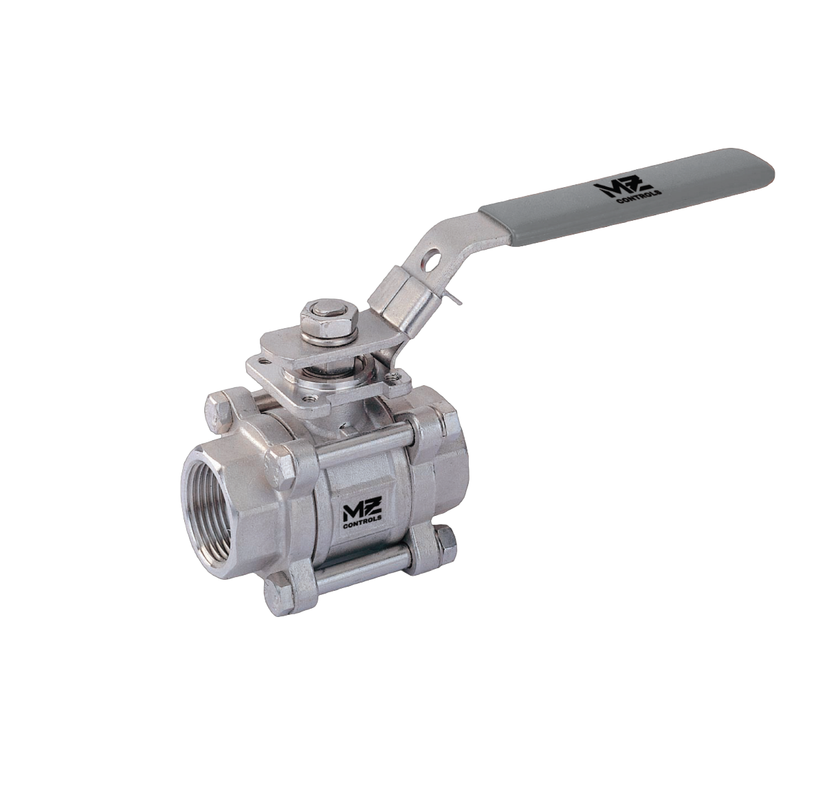 M-Z Controls M55 Series Three-Piece Ball Valves - Manual Operation